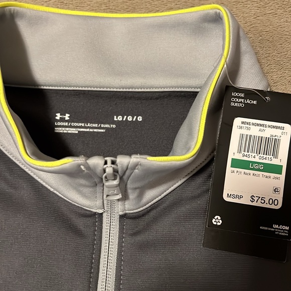 Under Armour Project Rock Track Jacket size Large NWT - Picture 4 of 5